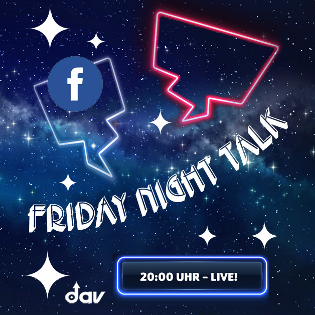 Friday Night Talk, Online-Kongress des DAV auf Facebook