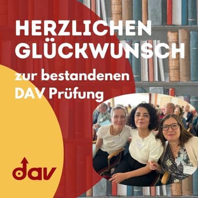 Prüfung Glückwunsch DAV Prüfung Juni 2026